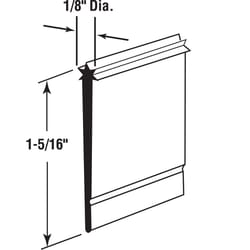 Prime-Line 5.3 in. H X 1-5/16 in. W Clear Framed Shower Door Bottom Seal