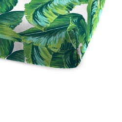 Jordan Manufacturing Green/White Floral Polyester Chaise Cushion 4 in. H X 22 in. W X 72 in. L