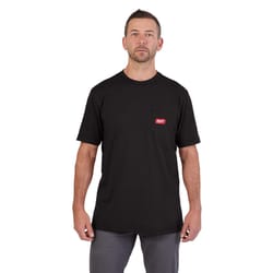 Milwaukee Gridiron S Short Sleeve Men's Round Neck Black Tee Shirt