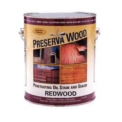 Preserva Wood Transparent Matte Redwood Oil-Based Oil Penetrating Wood Stain/Sealer 1 gal