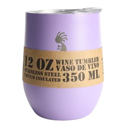 Aquapelli 12 oz Purple BPA Free Vacuum Insulated Wine Tumbler