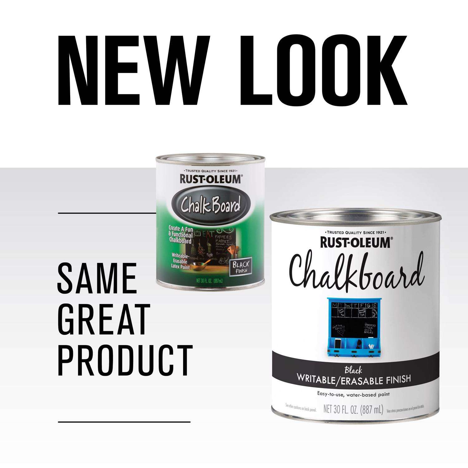 RustOleum 301450 Chalkboard Paint, Mild, Black, 30 floz, Can