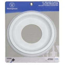 Westinghouse 10 in. D White Ceiling Medallion