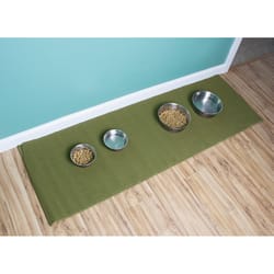 Ritz 60 in. W X 20 in. L Green Floor Mat