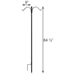 Panacea White Steel 3-9/16 in. H Swivel Swag Hook 1 pk