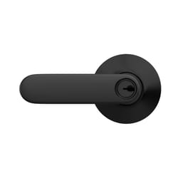 Schlage Davlin Matte Black Keyed Entry Lever 1.75 in.