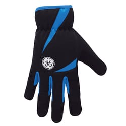 GE Mechanic's Glove Black/Blue XL 1 pair