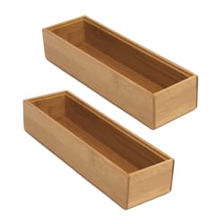 Lipper International 2 in. H X 9 in. W X 3 in. D Bamboo Drawer Organizer