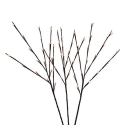 Celebrations LED Warm White Lighted Brown Twigs 32 in. Yard Decor
