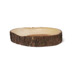 Lipper International Natural Acacia Wood Rustic Shallow Bowl 8.75 in. D 1 pc