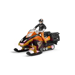 Bruder Snowmobile with Driver Toy Black/Orange