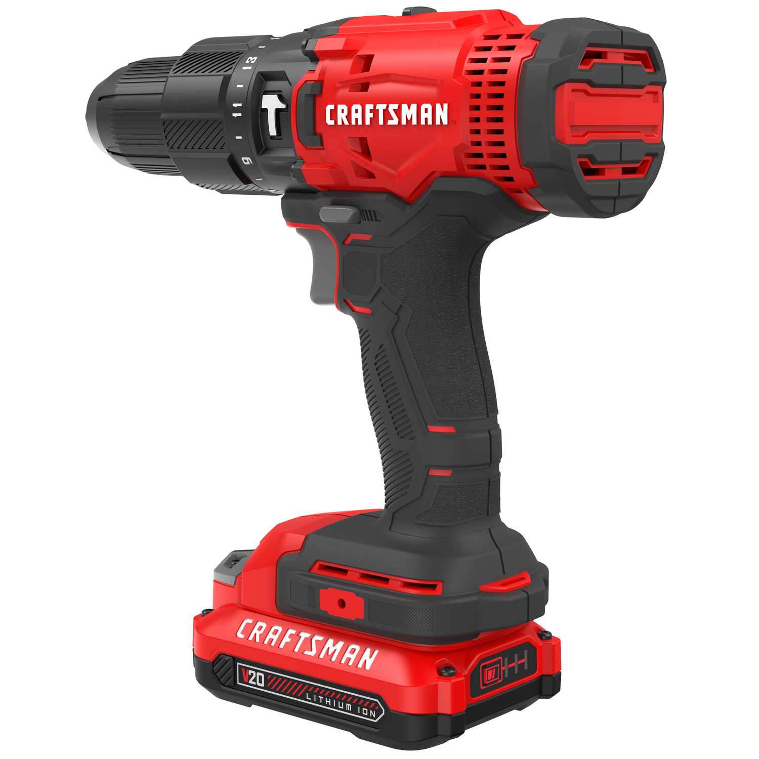 Craftsman 20V MAX 20 volt Brushed Cordless Compact Hammer Drill/Driver