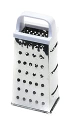 Chef Craft Silver/White Plastic/Stainless Steel 4-Sided Pyramid Grater