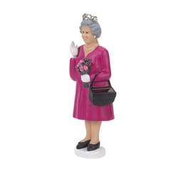 Kikkerland 17 in. H X 6 in. L Multicolored Poly Resin Solar Queen Platinum Jubilee Edition Figurine