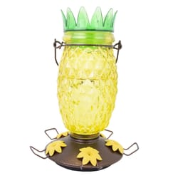Perky-Pet Hummingbird 28 oz Glass/Plastic Pineapple Nectar Bird Feeder 5 ports