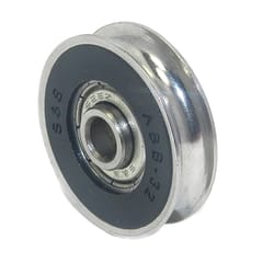 Barton Kramer 1-1/4 in. D X 1.25 in. L Stainless Steel Bearing Wheel 2 pk