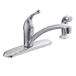 Moen Chateau One Handle Chrome Kitchen Faucet Side Sprayer Included