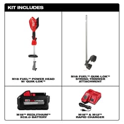 Milwaukee M18 Fuel Quik-Lok 16 in. 18 V Battery String Trimmer Kit (Battery & Charger)