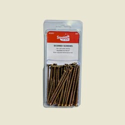 Squeeeeek No More No. 8 X 3 in. L Square Bugle Head Coarse Scored Screws