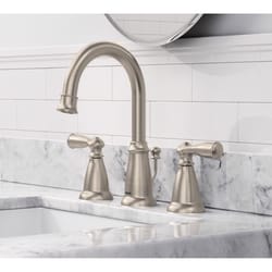 Moen Banbury Brushed Nickel Traditional Bathroom Faucet 8-16 in.