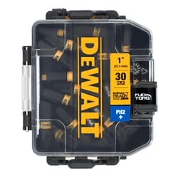 DeWalt FlexTorq Phillips #1 X 1 in. L Impact Driver Bit Set Steel 30 pc