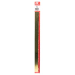 K&S 0.03 in. X 0.75 in. W X 12 in. L Galvanized Brass Plain Metal Strip