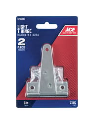 Ace 3 in. L Zinc-Plated Light Duty T Hinge 2 pk