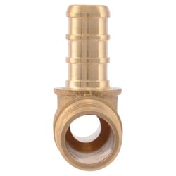 SharkBite 1/2 in. PEX X 3/8 in. D PEX Brass Reducing Tee