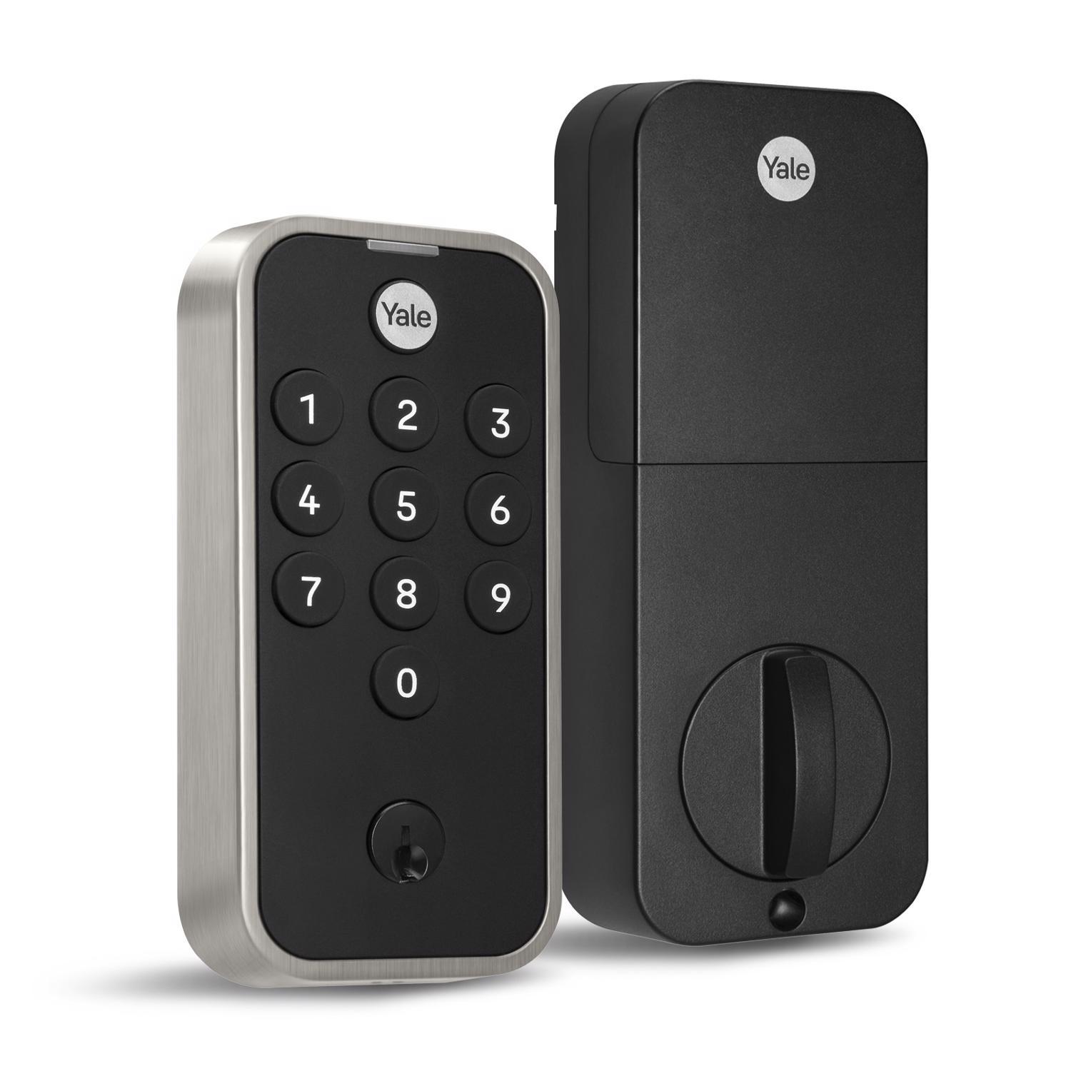 Yale Code Satin Nickel Bi-Metal Electronic Touch Pad