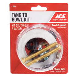 Ace Tank to Bowl Kit Brass/Rubber