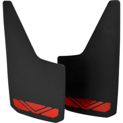 RoadSport Premier Fit Black C-Red Accent Splash Guard 2 pk