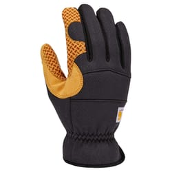 Carhartt Men's Indoor/Outdoor Grip Gloves Black/Yellow XL 1 pair