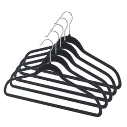 Homz 9-1/4 in. H X 1/4 in. W X 17 in. L Plastic White Heavy Duty Clothes  Hangers 3 pk in 2023