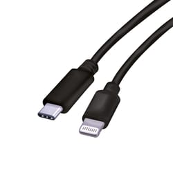 Fabcordz Lightning to USB-C Charge and Sync Cable 3 foot Black