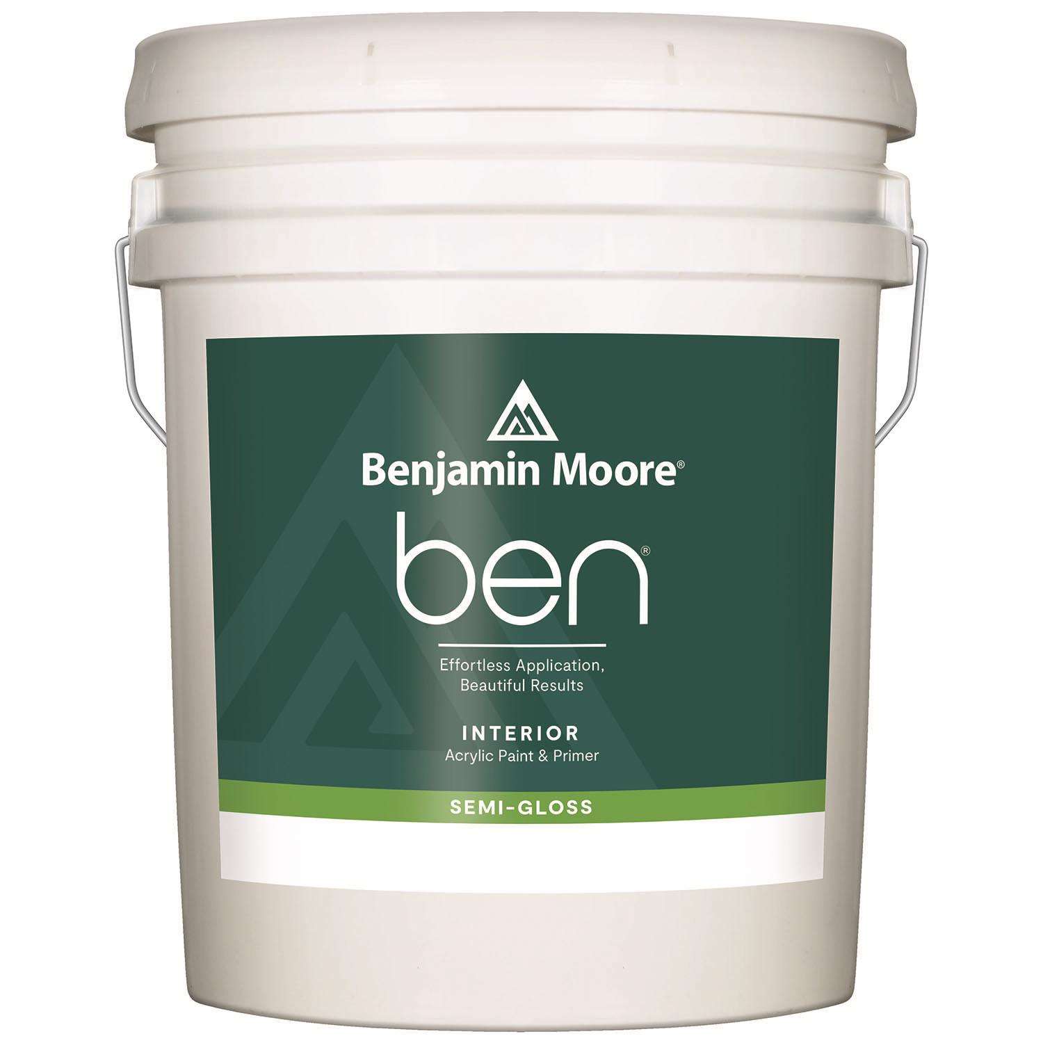 Benjamin Moore Ben SemiGloss Base 1 Paint and Primer Interior 5 gal