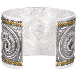 Montana Silversmiths Women's Meadow Majesty Cuff Gold/Silver Bracelet One Size Fits Most