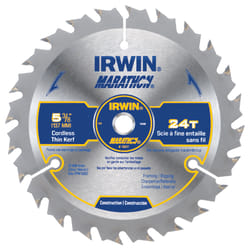 Irwin Marathon 5-3/8 in. D X 10 mm Carbide Circular Saw Blade 24 teeth 1 pk