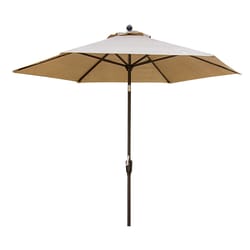 Hanover Traditions 9 ft. Tiltable Tan Patio Umbrella