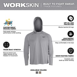 Milwaukee Workskin M Long Sleeve Men's Hooded Gray Hooded Sweatshirt