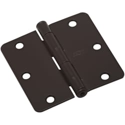 National Hardware 3-1/2 in. L Oil Rubbed Bronze Door Hinge 3 pk