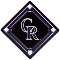 Open Road Brands Colorado Rockies Baseball Diamond Magnet Embossed Metal 1 pc