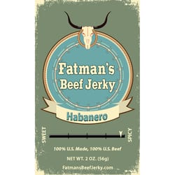 Fatmans Beef Jerky Habanero Beef Jerky 2 oz Packet