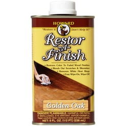 Howard Restor-A-Finish Semi-Transparent Golden Oak Oil-Based Wood Restorer 8 oz