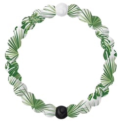 Lokai Unisex Palm Botanical Round Green/White Bracelet Water Resistant Size 6