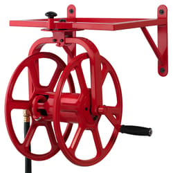 Liberty Garden Revolution 125 ft. Red Wall Mounted Hose Reel