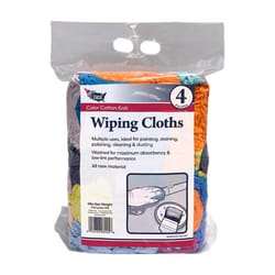 Paint USA Assorted Colors Cotton Knit Wiping Rags 4 lb 1 pk