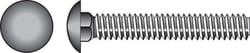 Hillman 0.375 in. X 2 in. L Stainless Steel Carriage Bolt 25 pk
