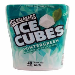 Ice Breakers Ice Cubes Wintergreen Chewing Gum 40 pc