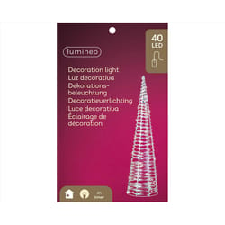 Lumineo LED Iridescent Cone tree Table Decor 3 ft.