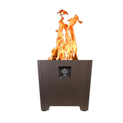 Live Outdoor FireStorm Series II 18 in. W Steel Classic Square Propane Fire Pit